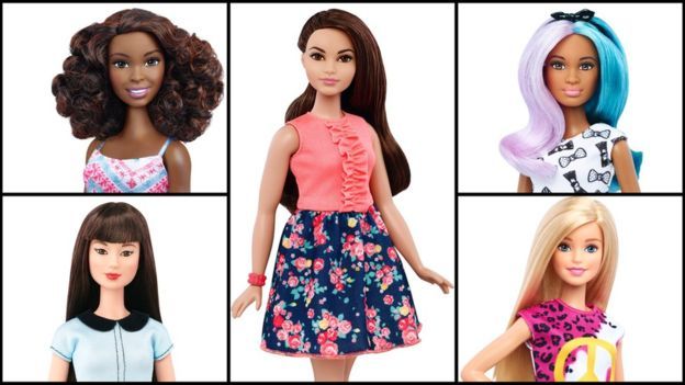 Os novos modelos da boneca Barbie
