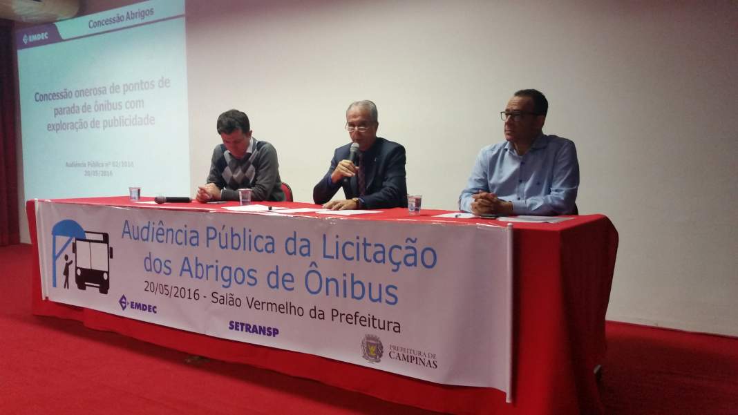 Campinas inicia no próximo semestre concessão dos pontos de ônibus da cidade