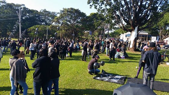Grevistas da Unicamp fazem ato unificado no campus