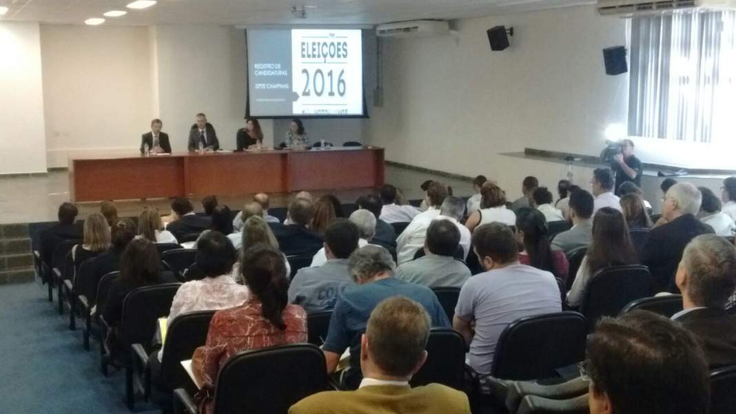 Justiça eleitoral se reúne com mais de 30 partidos políticos em Campinas para abordar Eleições 2016
