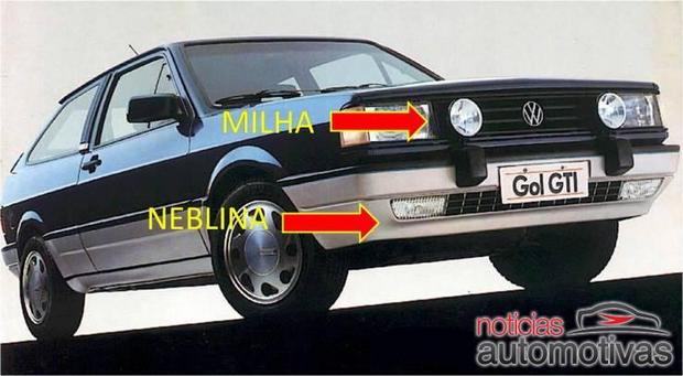 Diferença entre farol de milha e farol de neblina nos carros