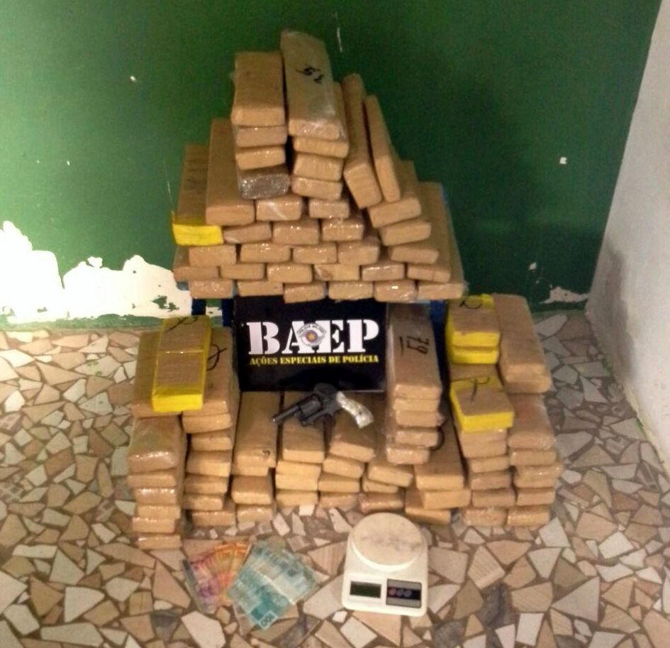 Quatro são presos com 100 quilos de maconha em Barão Geraldo