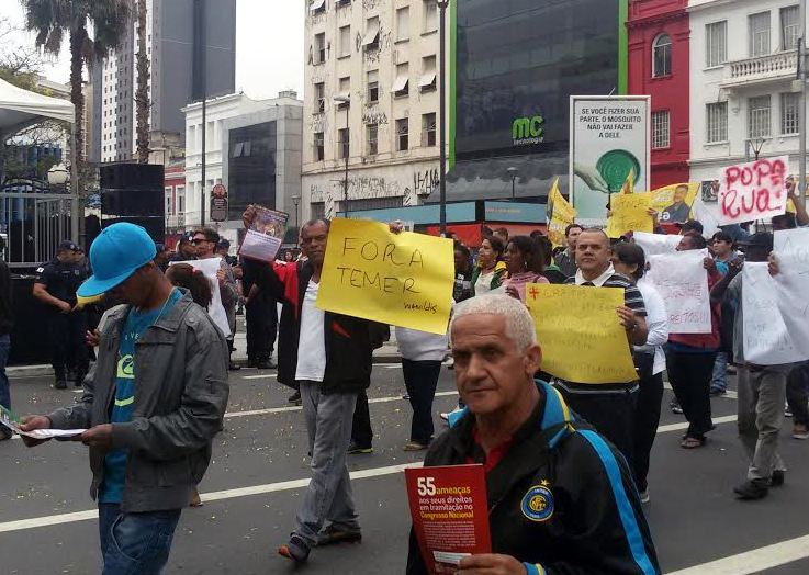 Grito dos Excluídos reúne 1,5 mil em Campinas com faixas ‘Fora Temer’