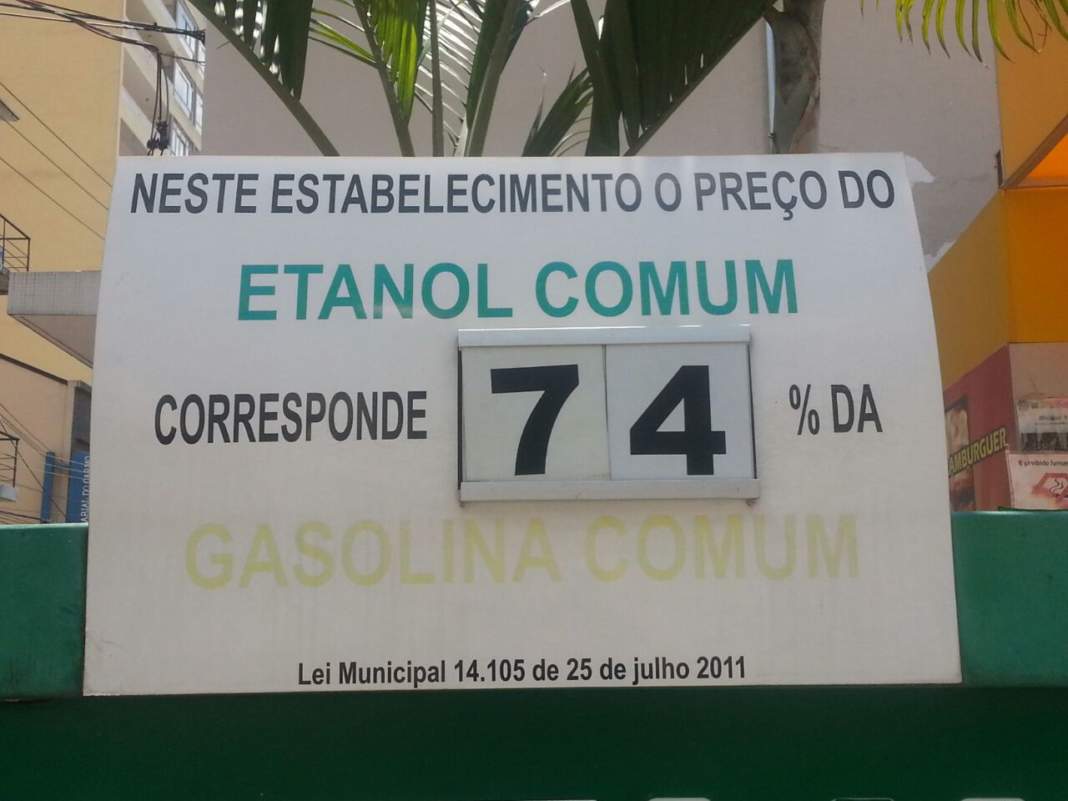 Preço do etanol sobe em Campinas, e gasolina passa a ser mais vantajosa