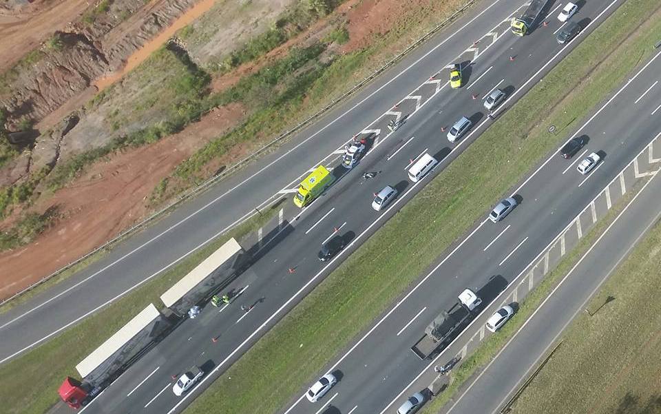 Motociclista morre em acidente na Rodovia Dom Pedro