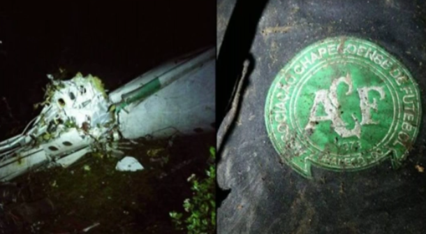 Avião da Chapecoense cai e mata 75 na Colômbia