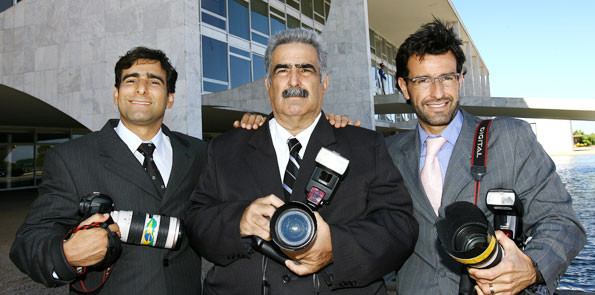 O fotógrafo Ricardo Stuckert, fotografa o ex-presidente Lula desde 2013