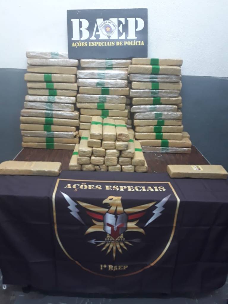 Dois são presos com quase 84 kg de maconha em Campinas