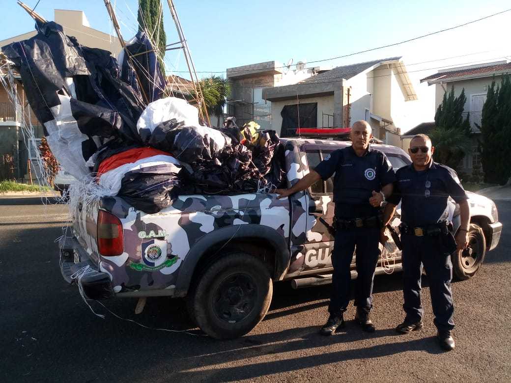Guarda Ambiental de Valinhos apreende balão gigante em  condomínio fechado