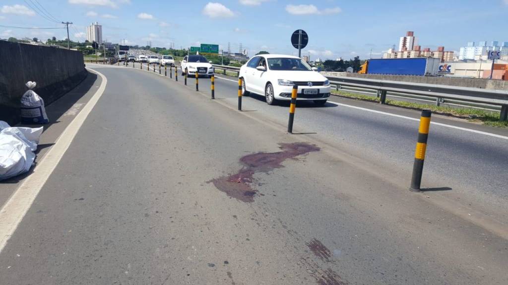 Motociclista morre em acidente na marginal da Rodovia Anhanguera, em Americana