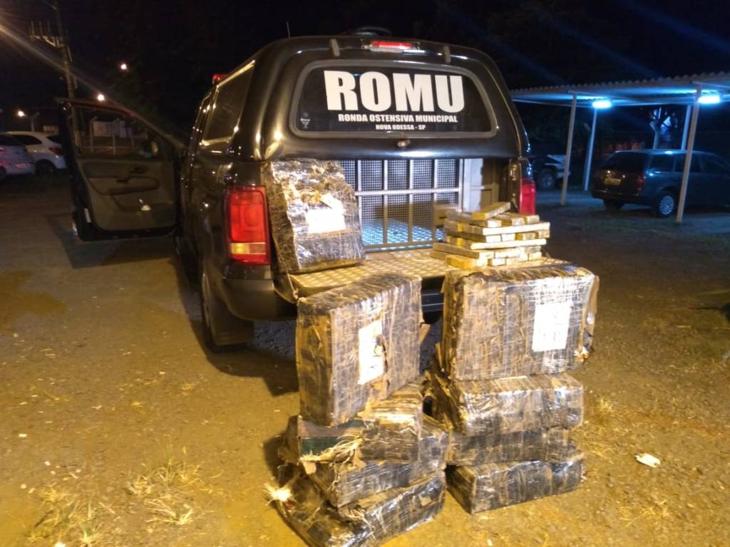 Guarda Municipal de Nova Odessa apreende 253 quilos de maconha