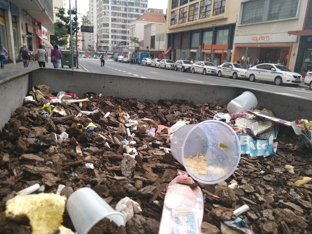 População reclama da falta de manutenção das floreiras na Glicério