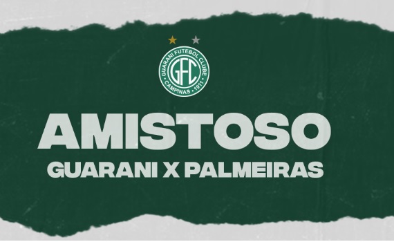 Guarani confirma amistoso com o Palmeiras no dia 3 de julho