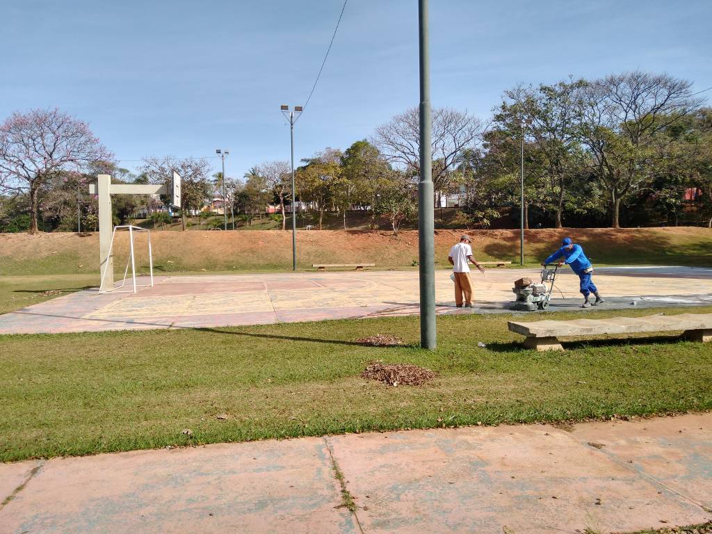 Quadras do Taquaral passam por obras durante as férias