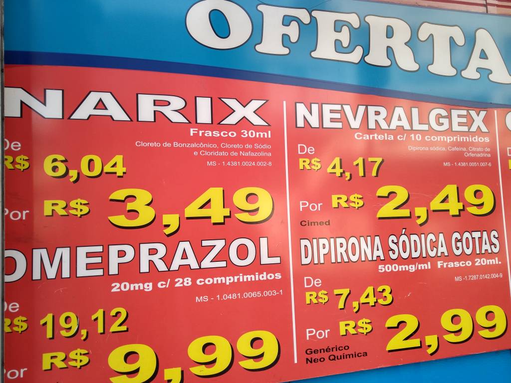 Pesquisa do Procon aponta diferença de preço superior a 2000% sobre medicamento genérico