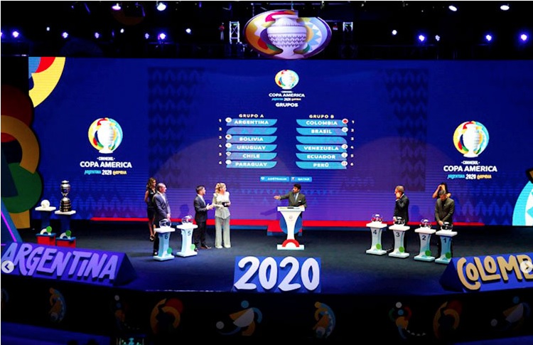 Definidos grupos e tabela da Copa América 2020