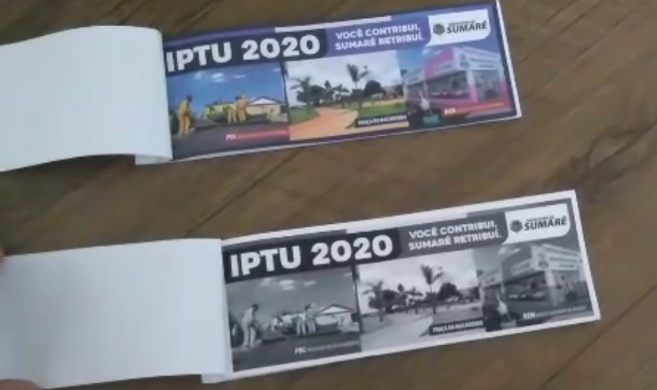 Carnês duplicados do IPTU confundem moradores de Sumaré