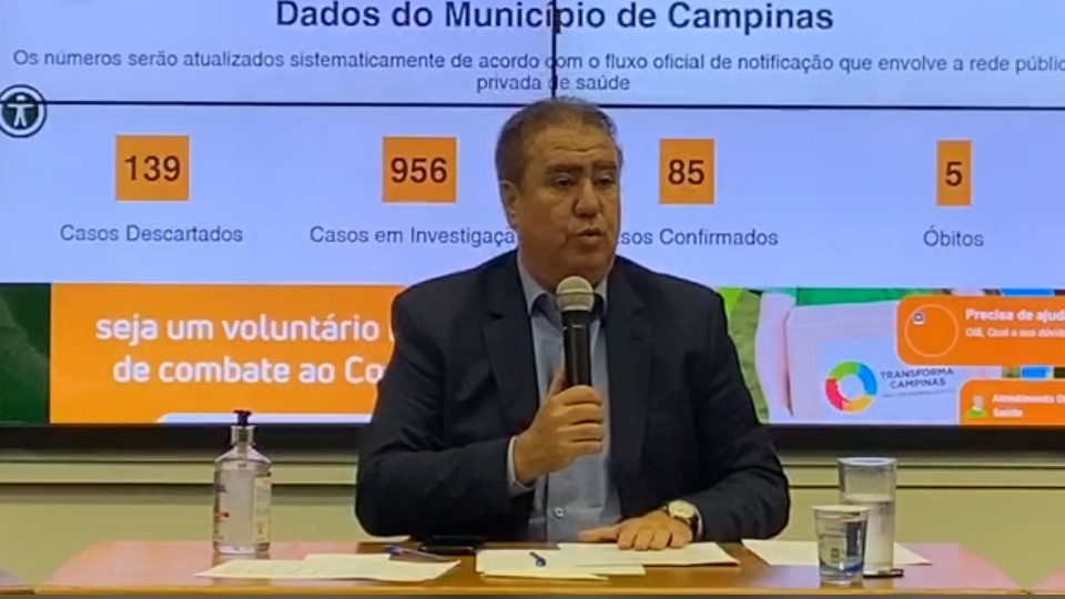 Campinas tem cinco mortes e quarentena vai até dia 22