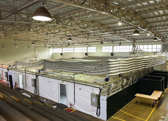 Hospital de campanha é inaugurado