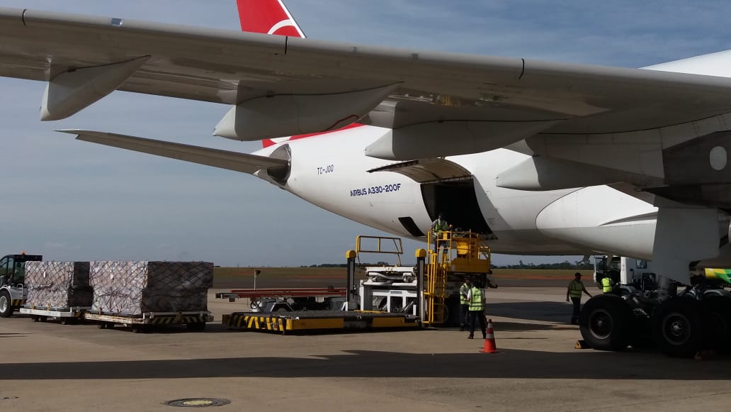 650 respiradores chegam em Viracopos