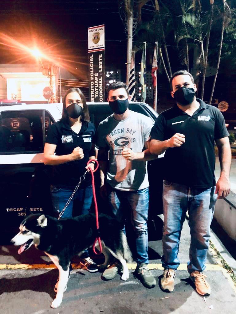 Polícia resgata cão que sofria abusos do dono