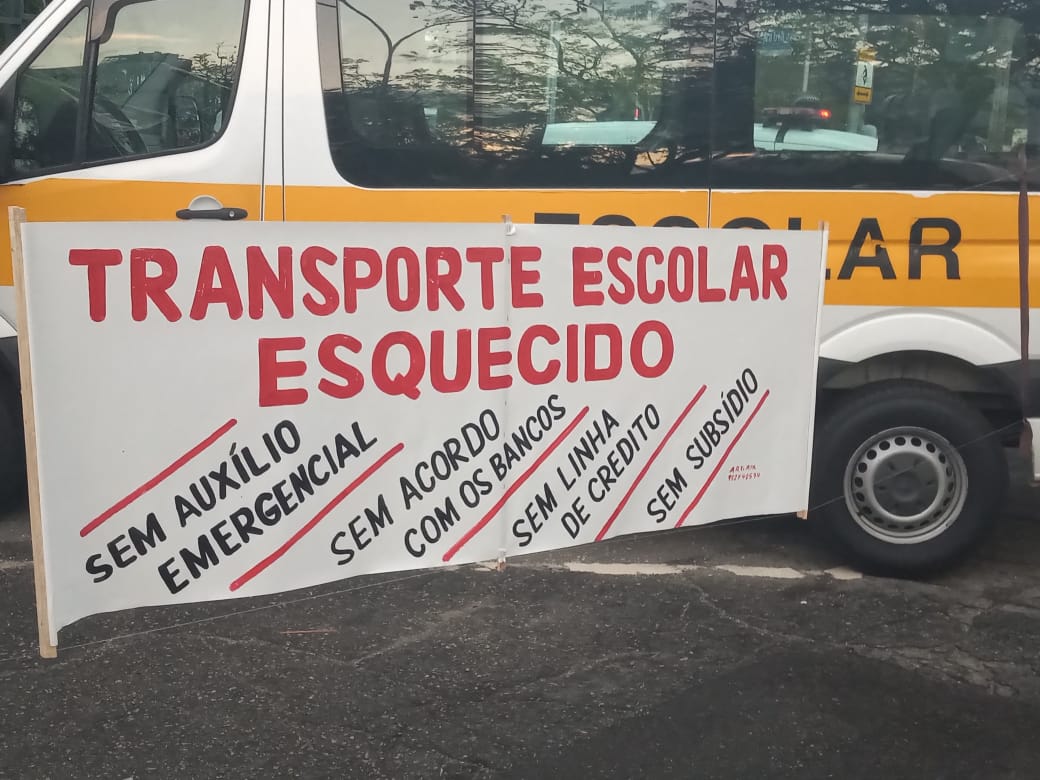 Transporte escolar pede socorro ao poder público