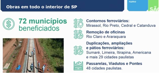 Investimentos em ferrovias devem chegar à região