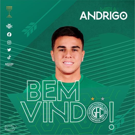 Andrigo é a nona contratação do Guarani para 2021