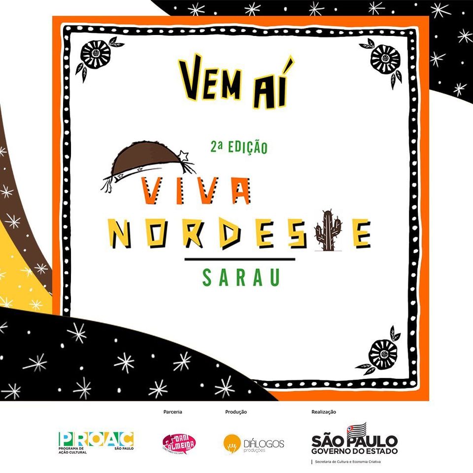 Começa hoje a 2ª edição do Sarau Viva Nordeste