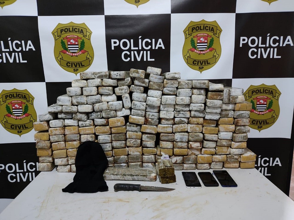 Homem é preso com 109 kg de drogas em Itapira