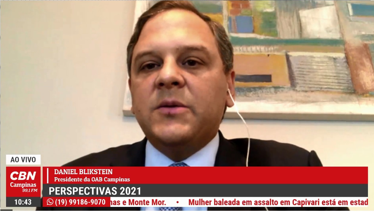 Perspectivas 2021 – Daniel Blikstein, presidente da OAB-Campinas