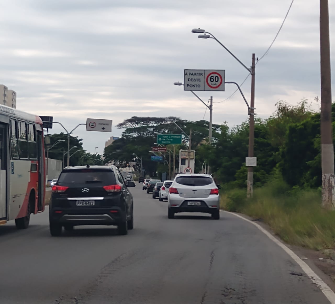 Placas vão sinalizar variação de velocidade
