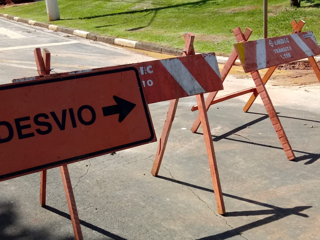 Emdec bloqueia nesta 4ª trecho da Rua Dr. Oswaldo Cruz para reparo emergencial