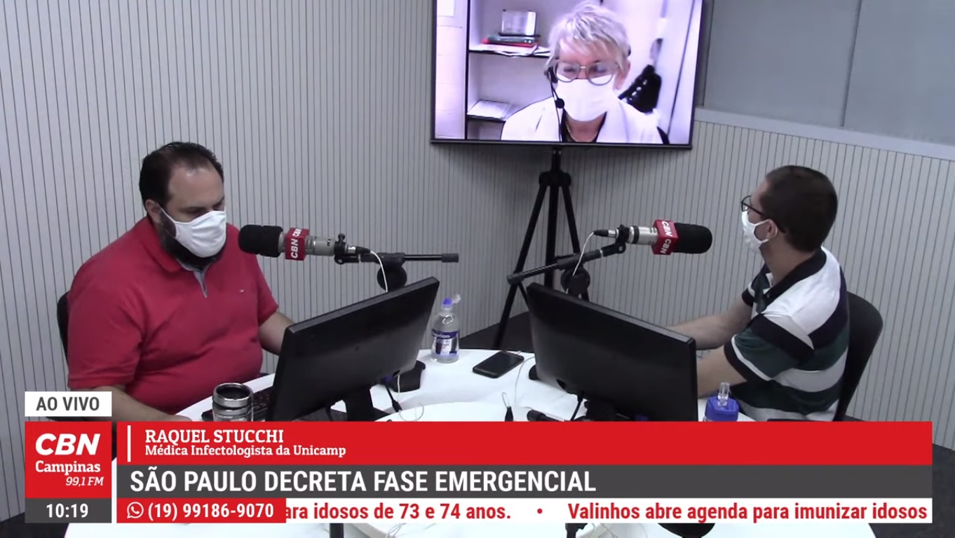 As orientações durante a fase emergencial
