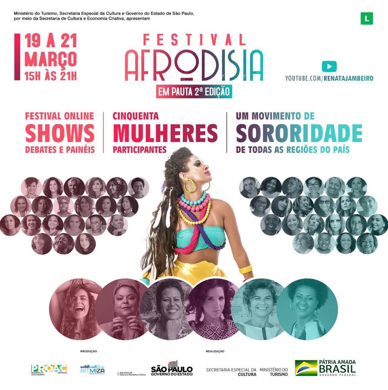 As mulheres são protagonistas no Festival Afrodisia em Pauta