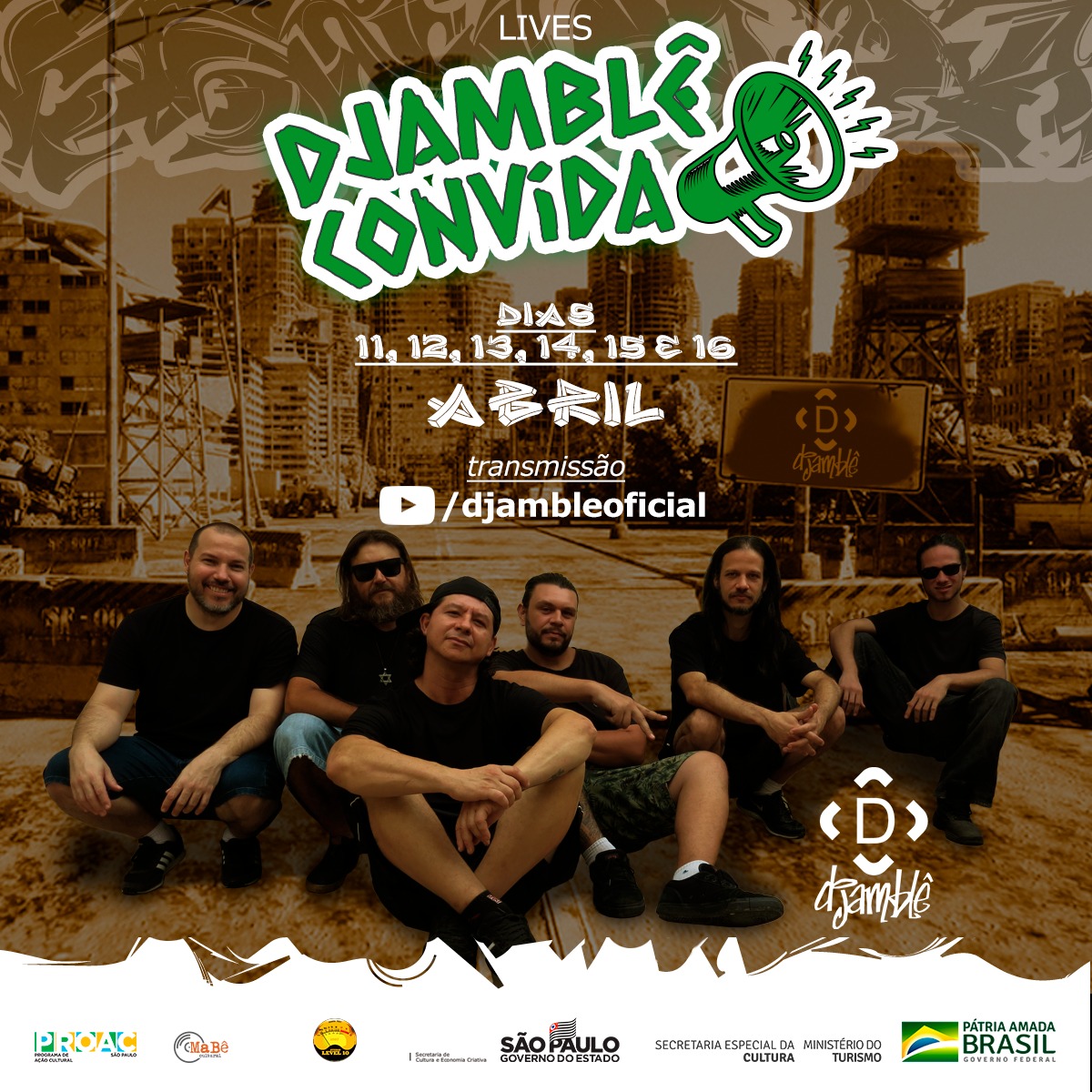 Djamble oferece atração online para fãs de Rock, Jazz e Reggae