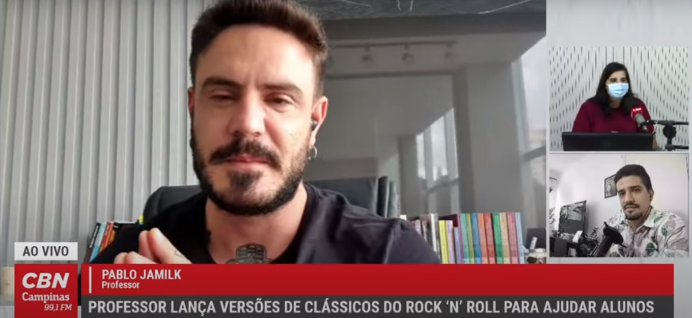 Professor de Português faz versões musicais: Pablo Jamilk