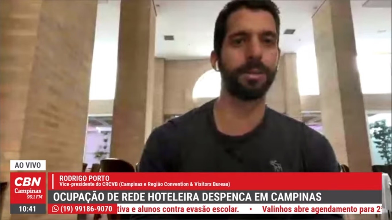 Ocupação de rede hoteleira despenca em Campinas