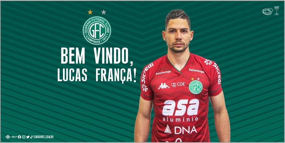Lucas França é anunciado e já tem condições de jogo