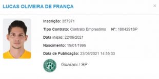 Guarani contrata goleiro Lucas França