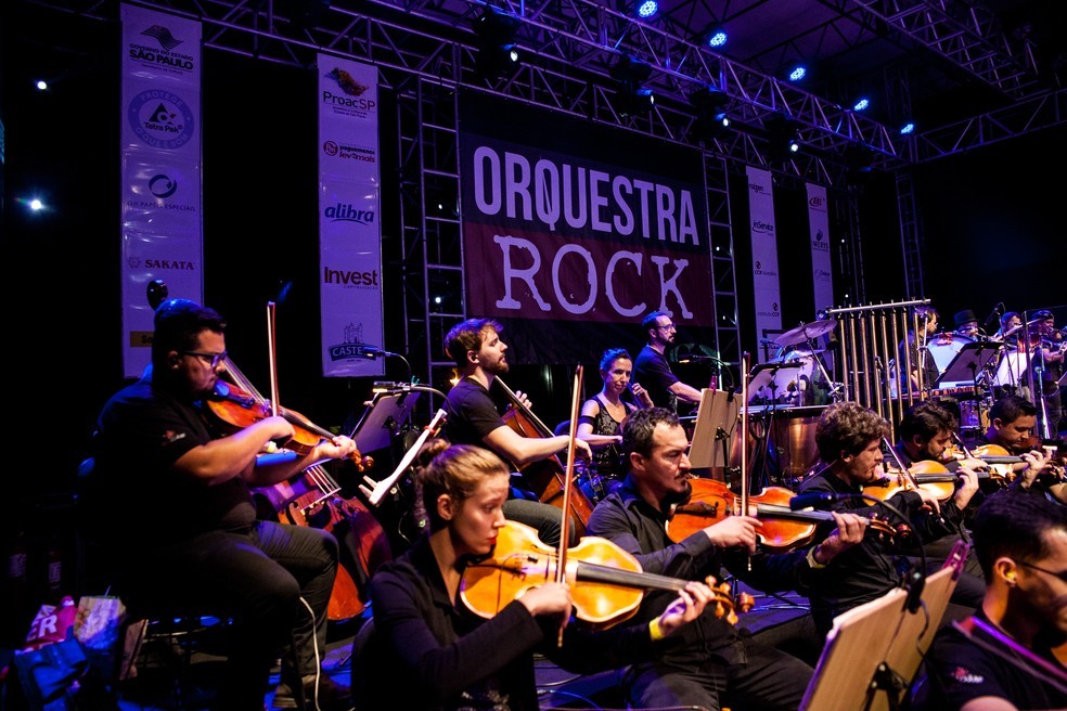 Orquestra Rock faz show de encerramento em festival na Lagoa do Taquaral