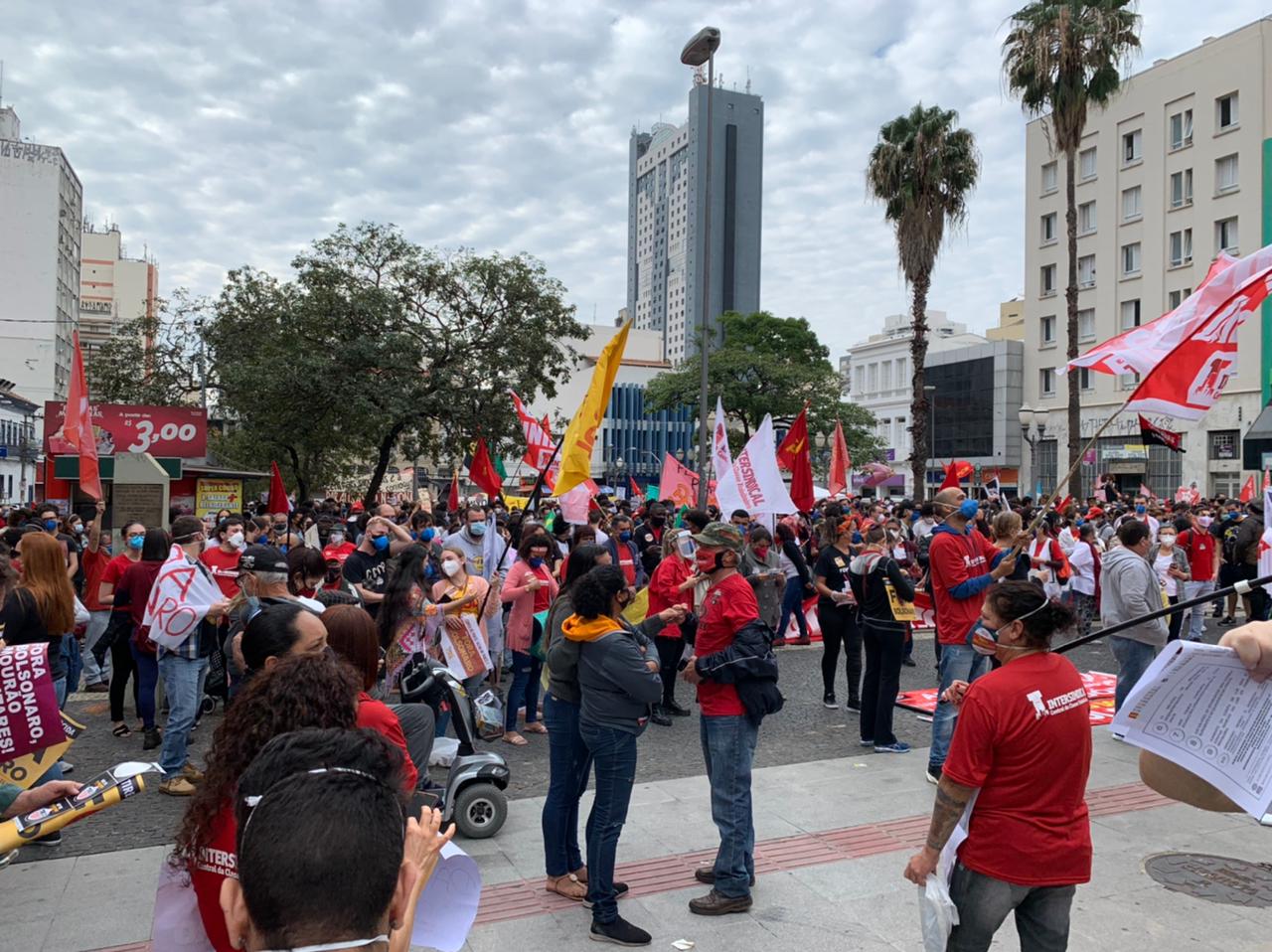 Campinas tem ato contra governo do presidente Bolsonaro