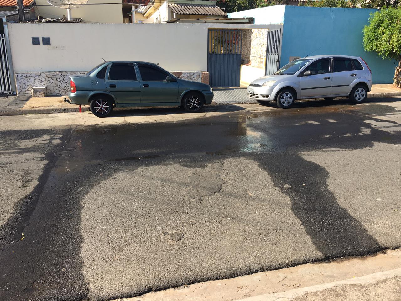 Moradores reclamam de vazamento em Hortolândia