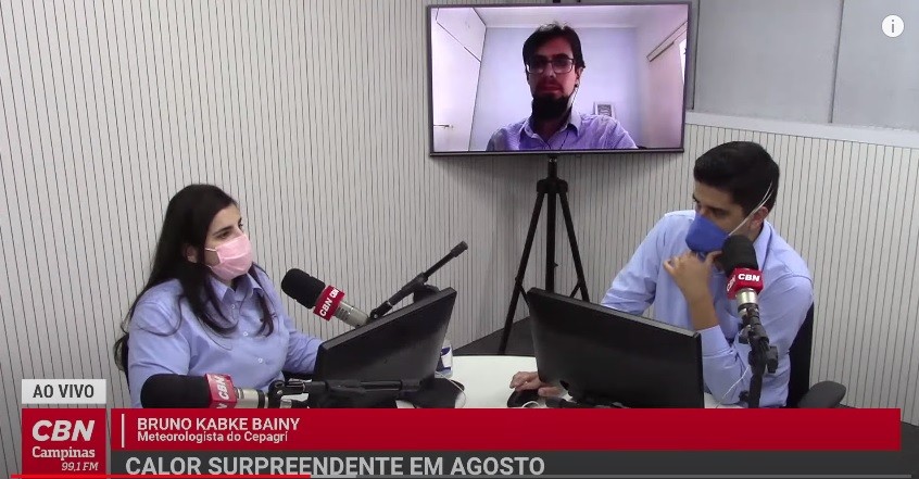 Calor atípico e o ar seco em atrássto: Bruno Kabke Bainy