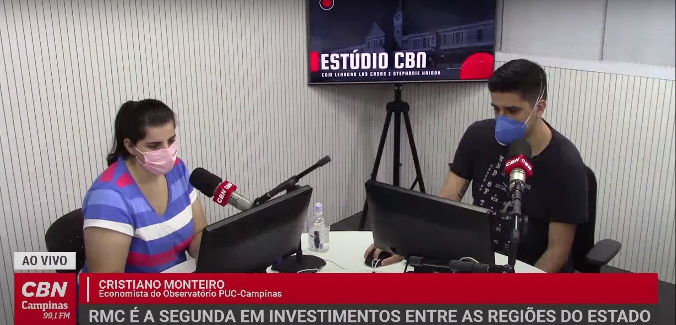 Nível de investimentos na RMC em 2020: Cristiano Monteiro