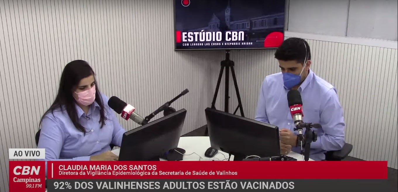 92% dos valinhenses receberam 1ª dose: Claudia dos Santos