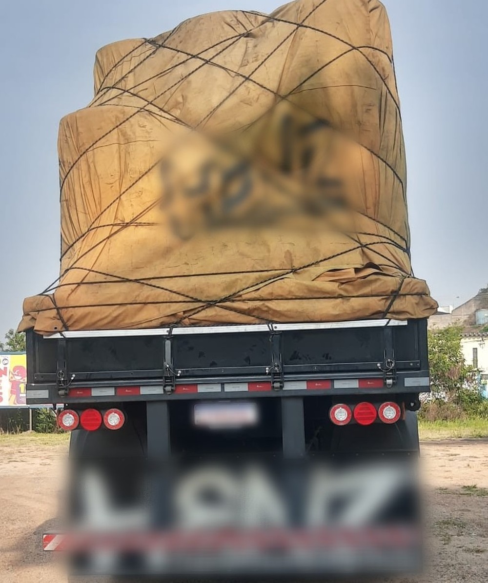 Bandidos roubam carga e fazem caminhoneiro refém