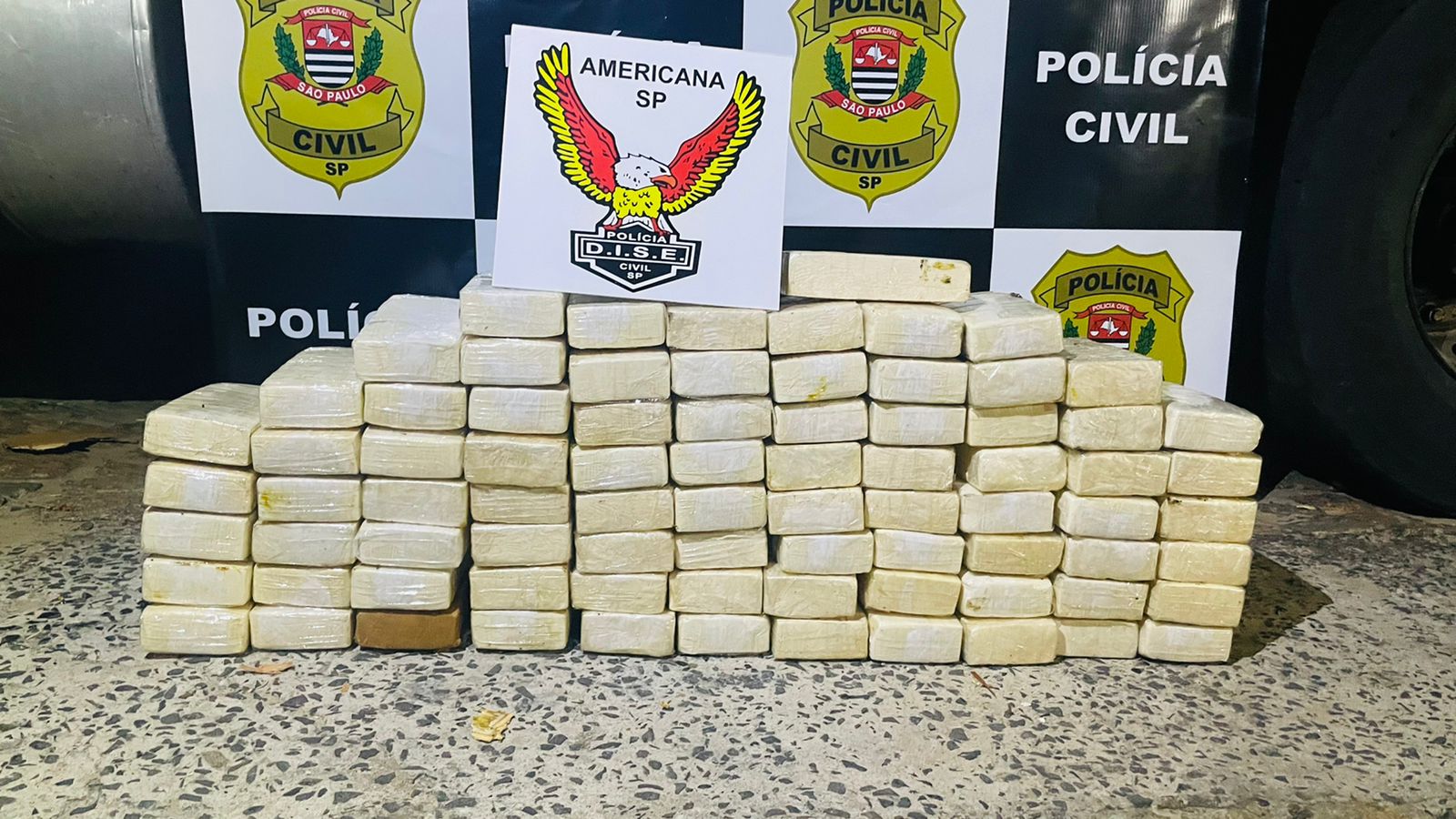 Polícia apreende carga de cocaína avaliada em R$ 2 milhões