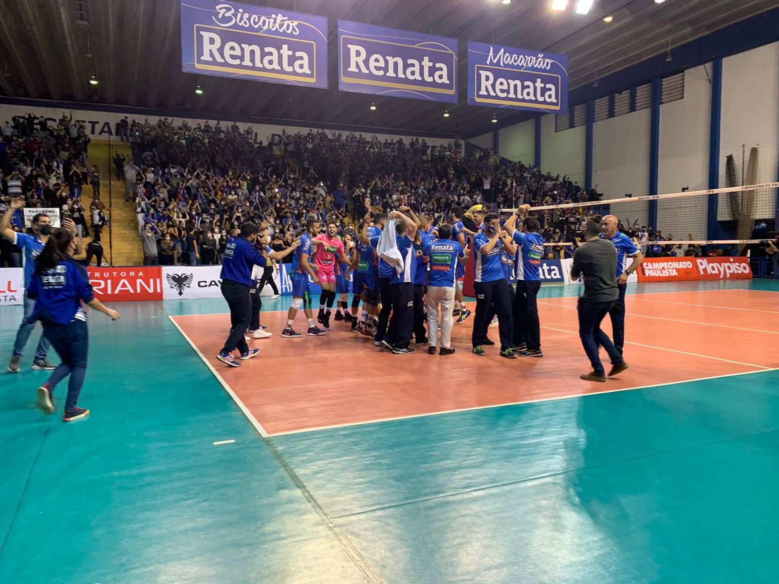 Vôlei Renata é bicampeão do Campeonato Paulista