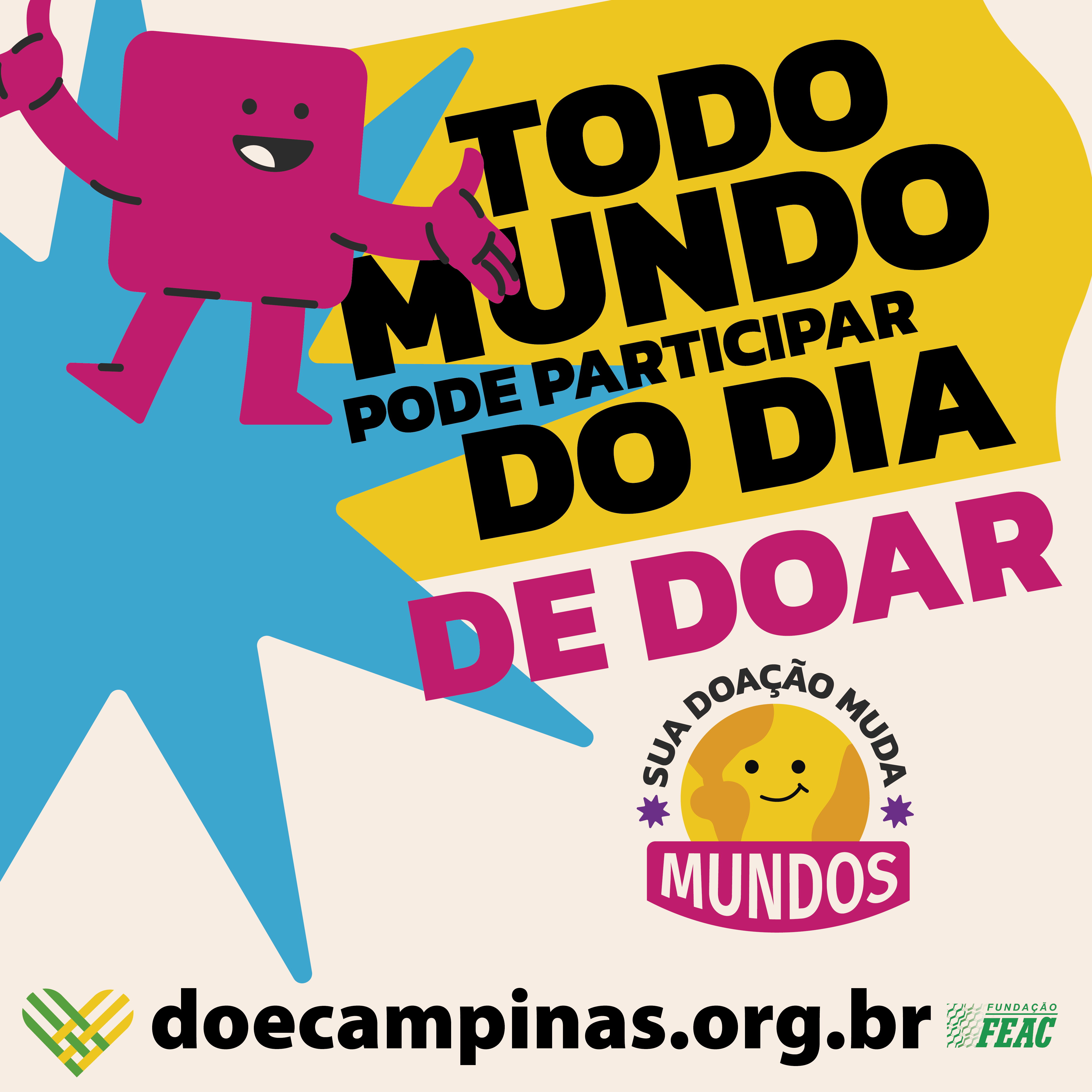 FEAC lança campanha Doe Campinas para fortalecer a cultura de doação
